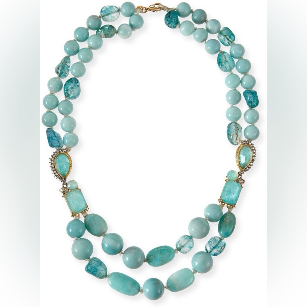 Alexis Bittar Gilded Muse D'Or Sponge Bead Necklace